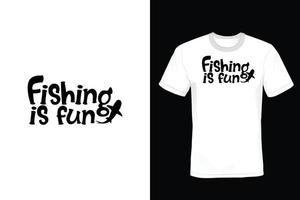 fiske t-shirt design, vintage, typografi vektor