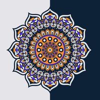 Vektor bunt dekorativ runden Blumen- geformt Mandala Muster illustriert Hintergrund