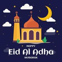 glückliche eid al adha feierliche Illustration vektor