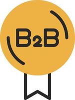 b2b-Vektor-Icon-Design vektor