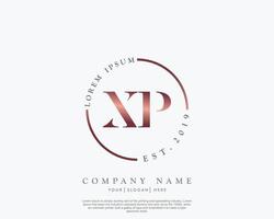 Initiale Brief xp feminin Logo Schönheit Monogramm und elegant Logo Design, Handschrift Logo von Initiale Unterschrift, Hochzeit, Mode, Blumen- und botanisch mit kreativ Vorlage vektor