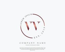 Initiale Brief vv feminin Logo Schönheit Monogramm und elegant Logo Design, Handschrift Logo von Initiale Unterschrift, Hochzeit, Mode, Blumen- und botanisch mit kreativ Vorlage vektor