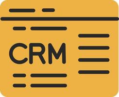 CRM-Vektor-Icon-Design vektor