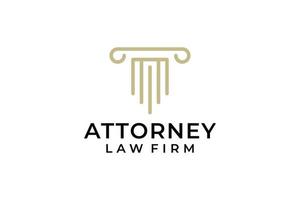 Gesetz Gerechtigkeit Rechtsanwalt Logo Design vektor