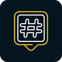 Hashtags-Vektor-Icon-Design vektor