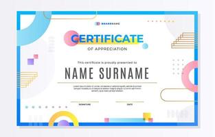 mall för kreativt certifikat vektor