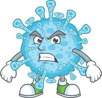 ein Karikatur Charakter von Fieber Coronavirus vektor