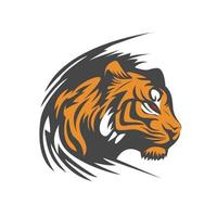 Tiger Kopf Logo Vektor Illustration