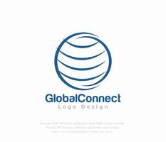 Welt Globus Logo oder global Logo vektor
