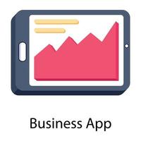 trendige Business-App vektor