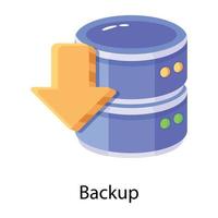 trendige Backup-Konzepte vektor