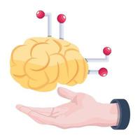 modisch ai Gehirn vektor