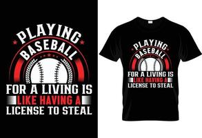 Baseball T-Shirt Design, Baseball T-Shirt Design Tamplate vektor