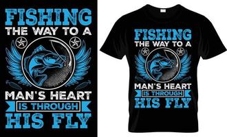 fiske t-shirt design, unik fiske t skjorta design vektor