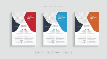 kreativ företag minimal affisch broschyr flygblad design layout mall vektor
