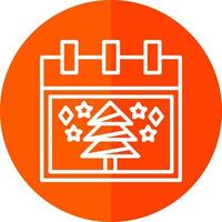 Weihnachtsbaum-Vektor-Icon-Design vektor