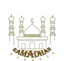 Ramadhan Mubarok Hintergrund vektor