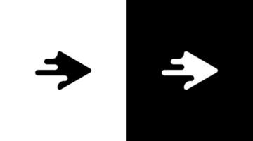 rör på sig spela knapp logotyp vektor monogram ikon stil design mall