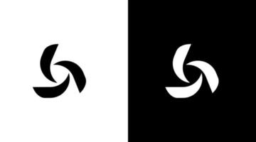 virvel logotyp trinity vektor monogram ikon stil design mall