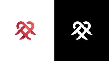 band kärlek logotyp cancer AIDS vektor monogram ikon stil design mall