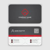 modernes Corporate-Visitenkarten-Template-Design vektor