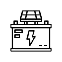 Batteriesymbol für Ihre Website, Ihr Handy, Ihre Präsentation und Ihr Logo-Design. vektor