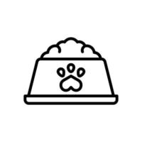 sällskapsdjur skål ikon för din hemsida design, logotyp, app, ui. vektor