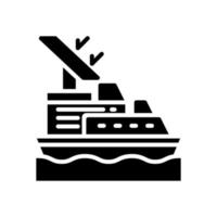 Schiff Symbol zum Ihre Webseite, Handy, Mobiltelefon, Präsentation, und Logo Design. vektor