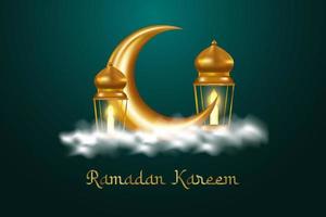 ramadan kareem islamic bakgrund baner. ramadan mubarak hälsning kort vektor