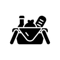 Picknick Korb Symbol zum Ihre Webseite Design, Logo, Anwendung, ui. vektor