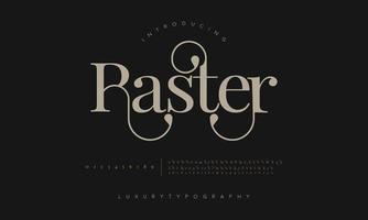 raster mode font alfabet. minimal modern urban typsnitt för logotyp, varumärke etc. typografi typsnitt versal små bokstäver och siffra. vektor illustration