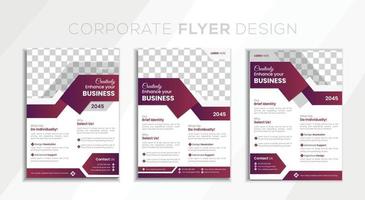 Corporate-Business-Flyer-Design-Vorlage. vektor