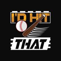 Baseball-T-Shirt-Design vektor