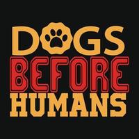 Hunde-T-Shirt-Design vektor