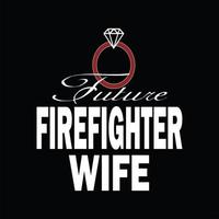 Feuerwehr-T-Shirt-Design vektor