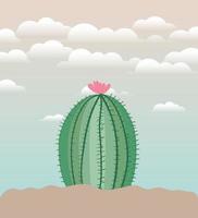 kaktus i en trädgård vektor