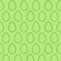 Ostern Muster. Ostern Eier mit Linien isoliert auf Grün hintergrund.urlaub Dekoration zum Ostern Urlaub. Vektor Illustration