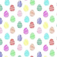 Ostern Eier einstellen mit anders Linien hintergrund.urlaub Dekoration zum Ostern Urlaub vektor