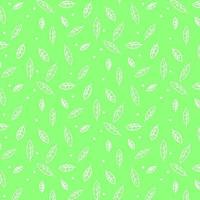 Grün Blätter Hand gezeichnet Muster. Vektor Kräuter, Blumen, Grün, Blatt Laub Hintergrund. Vektor Illustration