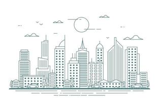 Stadt Skyline Illustration vektor