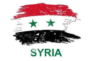 syrien flagga illustration i vektor design