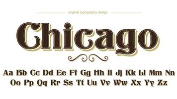 kaffe lyx serif för flera ändamål typografi text effekt vektor