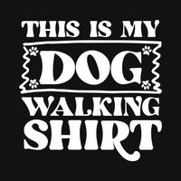 Hunde-T-Shirt-Design vektor