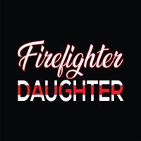 Feuerwehr-T-Shirt-Design vektor