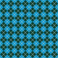 einfach Grün und Blau nahtlos Argyle Muster vektor