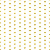Gelb nahtlos Herzen Muster auf Weiß Hintergrund vektor