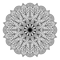 kreisförmig Mandala Muster mit dekorativ Ornament ethnisch Stil zum Färbung Seiten, Mandala Färbung Buch Seiten vektor