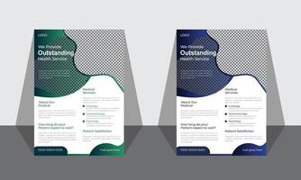 modern medizinisch Flyer Vorlage Design vektor