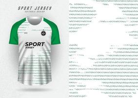 Hintergründe zum Sport, Jersey, Fußball Trikots, Laufen Trikots, Rennen Trikots, Muster. Grün mit Weiß vektor