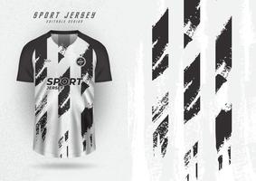 Hintergrund zum Sport Jersey, Fußball Jersey, Laufen Jersey, Rennen Jersey, schwarz und Weiß Streifen Muster. vektor